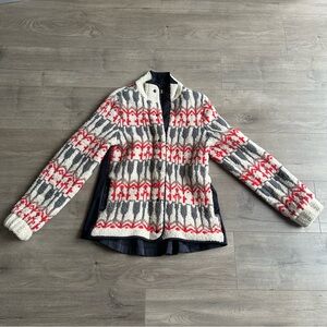 EUC Sleeping On Snow Intarsia Sweater Jacket - size XS